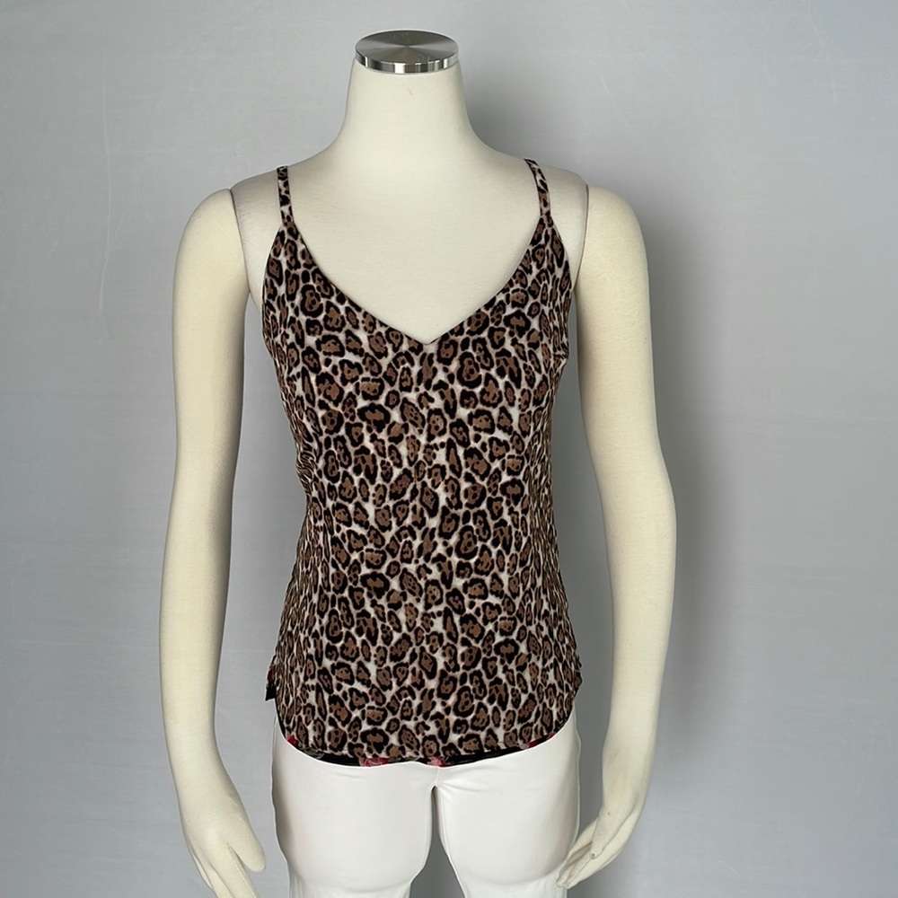 WHBM Reversible Tank Leopard/Floral Size X Small